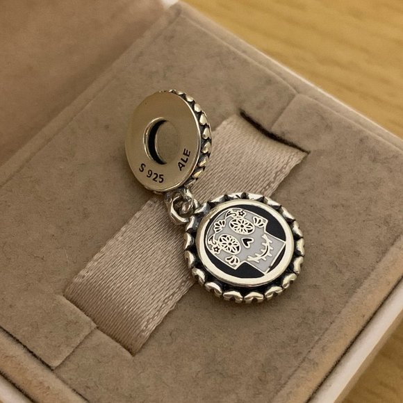 Pandora Disney Coco Two Sided Dangle Charm Pendant,Guitar, musical, skull head - Picture 5 of 7